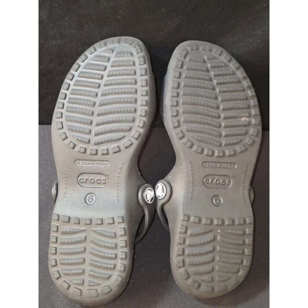 Crocs Kids Sloane Embellished Sandal Black Mary Jane Comfortable Shoes Size‎ 6